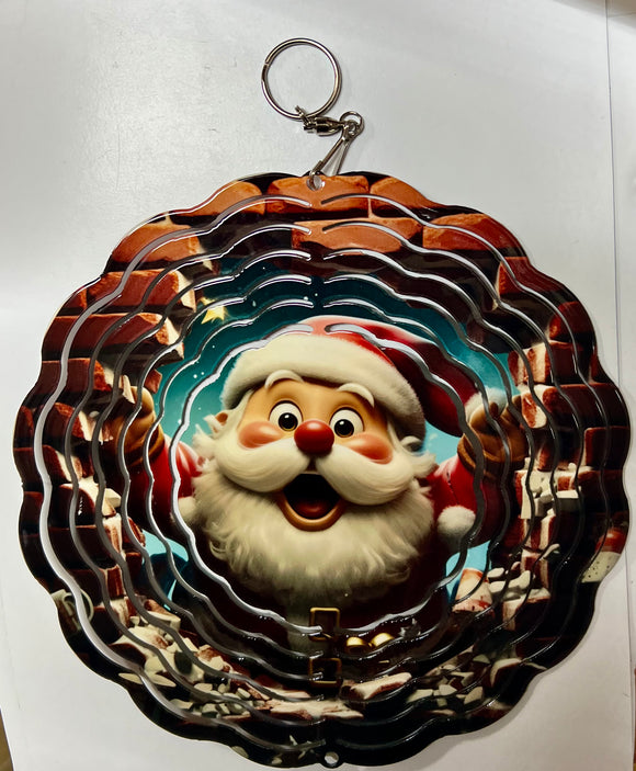Santa Is Coming To Town Windspinner