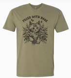 Funny Cat T Shirt Filled with Rage Consumes Me Cute Cat