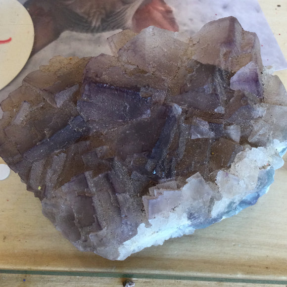 Fluorite Barite crystal